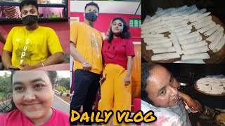 daily vlog How to make narikol pithafull recipe [upl. by Aerdnaid]