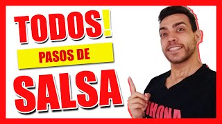 😲TODOS LOS PASOS DE SALSA QUE EXISTEN😲  PASOS PRINCIPIANTE Y BÁSICOS DE SALSA‼️‼️ [upl. by Nessaj257]