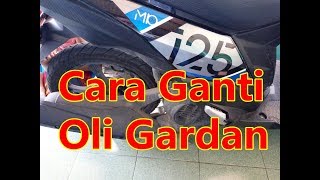 YAMAHA MIO 125  CARA MENGGANTI OLI GARDAN [upl. by Llerrad]