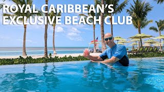 I Tried Coco Beach Club at Royal Caribbean Cruise Perfect Day at CocoCay [upl. by Aicilif]