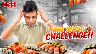 One Minute Sushi Challenge [upl. by Ayoras]