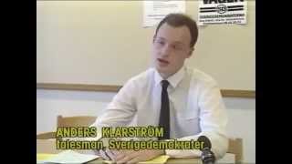 Anders Klarström presenterar SDs partiprogram 1989 [upl. by Sonstrom]