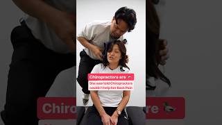 They told her Chiropractors were FAKE 😱 neckpain Chiropractic Trending Short [upl. by Gilbert]