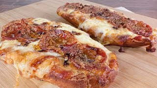 Pepperoni Bread Pizza with Italian Chili Oil  Simple amp Delicious [upl. by Carlynn989]