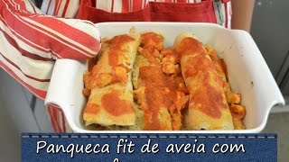 Panqueca fit de aveia com frango [upl. by Yrrat]