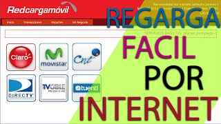 RECARGAS POR INTERNET TODAS LAS OPERADORAS  WEB  FACIL  CLAROMOVISTARCNTDIRECTVTUENTI [upl. by Mendel]