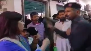 On cam Pak FC trooper slaps female journalist in Karachi [upl. by Egrog]