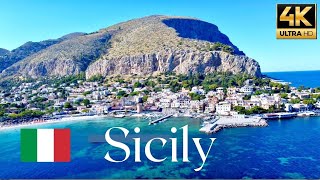 Amazing Drone Aerial View 4K  Flying Over Sicily in Italy 2022 [upl. by Nolla]