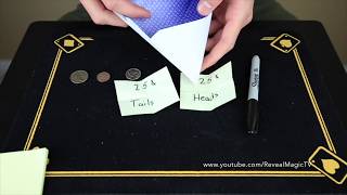 Advanced Mentalism Coin Prediction  NEW 2017  Magic Tricks REVEALED [upl. by Renick]