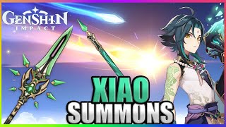 Summons for Xiao C6  R5 Primordial Jade Spear  Genshin Impact [upl. by Combes]