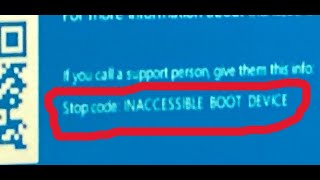 Fix INACCESSIBLE BOOT DEVICE Blue Screen CrashINACCESSIBLE BOOT DEVICE Stop Code Error Windows 11 [upl. by Ohaus]