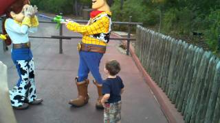 Elliott with woody and jesse at disney [upl. by Naillij]