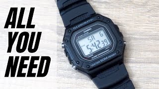 Casio W218 Review The Best Cheap Digital Beater  W218H  W218H [upl. by Calv]