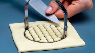 I make 100 per minute Puff pastry appetizer using the oven grill [upl. by Idnyl]