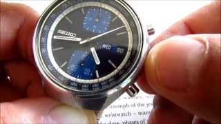 Seiko 6138 Chronograph Automatic vintage wrist watch [upl. by Aime]