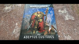 Warhammer 10th edition Adeptus Custodes codex review [upl. by Nilam218]