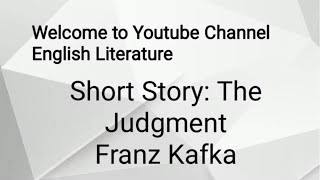 The Judgment Summary in Hindi Franz Kafka  Critical Summary  Characters  Explained in Urdu [upl. by Turoff]