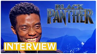 Black Panther  exclusive interview with the cast [upl. by Ahsitam690]