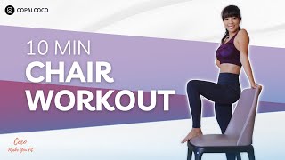 What to do with a CHAIR  Full Body Exercises  Increase Muscles Endurance [upl. by Atnahs]