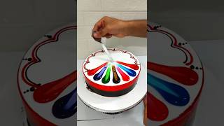 Multi Colour Chocolate Cake Decorating New Cake video shorts short trending viralvideo funny [upl. by Tod387]