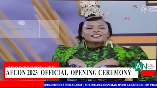 AFCÔN 2023  Yemi Alades Performance at AFCON Opening Ceremony [upl. by Caundra696]