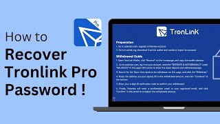 How To Recover Tronlink Pro Password [upl. by Weinhardt]