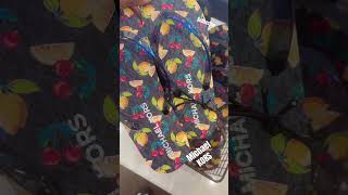 MICHAEL KORS FRUIT PRINT FLIP FLOPS SHOES Clothing Essentials michaelkors michaelkorscollection [upl. by Wellington]