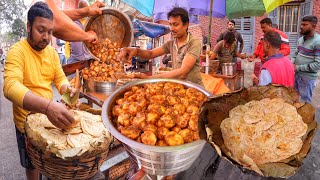 25Rs Only  Highest Selling Dal Puri amp Aloo Soya Curry  500 People Eat Everyday  Street Food [upl. by Assener37]