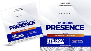 Template How To Design Elegant Church Flyer In Photoshop  Step By Step Tutorial [upl. by Thanh713]