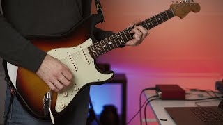 Guitar loop in Tracktion Waveform 10 using Vox ToneLab [upl. by Sral730]