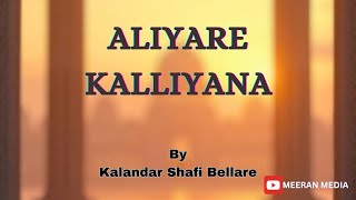 Aliyare kalliyana  അലിയാറെ കല്ലിയാണ [upl. by Yam178]