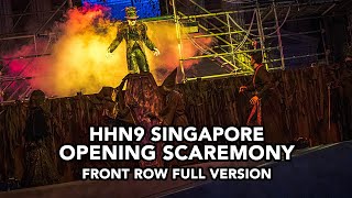 Halloween Horror Nights 9 COMPLETE Opening Scaremony show FRONT ROW at USS HHN9 [upl. by Gilbertine]