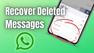 How to Recover Deleted messages from WhatsApp on iPhone without backup 2023 [upl. by Sudoeht366]