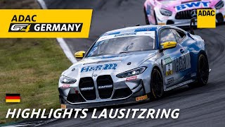 Highlights ADAC GT4 Germany Lausitzring  Rennen 1  Deutsch  ADAC Motorsports [upl. by Enyrhtac]