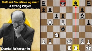 Brilliant Sacrifices against a Strong Player  Bronstein vs Mikenas 1942 [upl. by Selena]