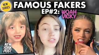 Woah Vicky pretended to be black for TikTok clicks  Famous Fakers [upl. by Ennairac28]