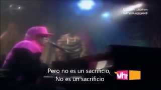 ELTON JOHN quotSacrificequot LIVE 1990 SUBTITULADA AL ESPAÑOL [upl. by Nho]