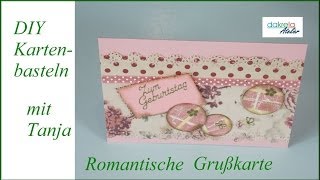 Geburtstagskarte selber basteln mit Papierresten  cardmaking deutsch [upl. by Bourke]