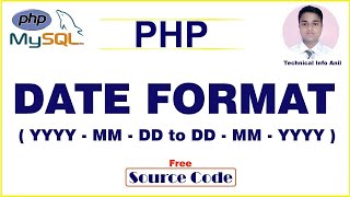 HOW TO CHANGE DATE FORMAT IN PHP   YYYYMMDD TO DDMMYYYY   HINDI [upl. by Aneleh340]