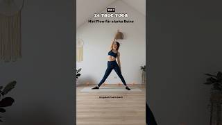 5 Min Yoga Flow im Stehen für Beine Gesäß amp OberschenkelInnenseite ✨ Tag 9 • 24 Tage Yoga [upl. by Einafets]