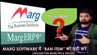 Item Ban in Marg Software [upl. by Maighdlin]