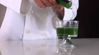 Molecular Gastronomy Recipes Australia and New Zealand  Arugula Spaghetti [upl. by Anec607]