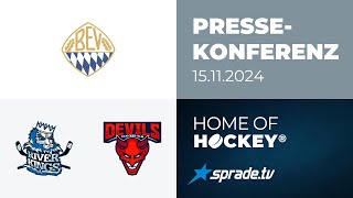 15112024  Pressekonferenz  HC Landsberg Riverkings vs Devils UlmNeuUlm [upl. by Egni]