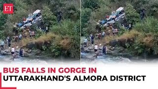 Ukhand Over 20 people killed after Garwal Motors Users’ bus falls into gorge near Almora border [upl. by Rafaellle]