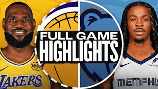 LAKERS at GRIZZLIES  FULL GAME HIGHLIGHTS  November 6 2024 [upl. by Atteirneh864]