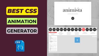 Create CSS Animation easily with Animista  Best CSS Animation Generator Tool  programming [upl. by Revlys]