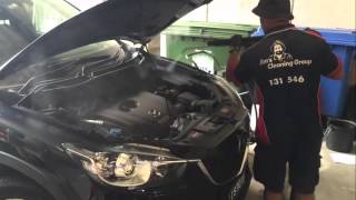 Steam Cleaning A Car Interior And Exterior Detail With Steam [upl. by Puritan]