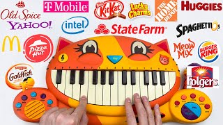 20 Famous Commercial Jingles on 10 Cat Piano [upl. by Cope]