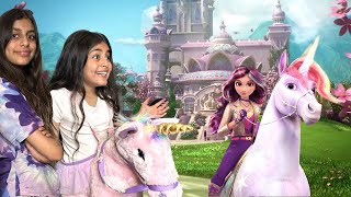 Deema and Sally with Magical UNICORN Adventure [upl. by Maryanne]