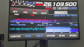 High solar activity What is there to listen to from 26000 to 27000 kHz band scan [upl. by Kcirdorb]